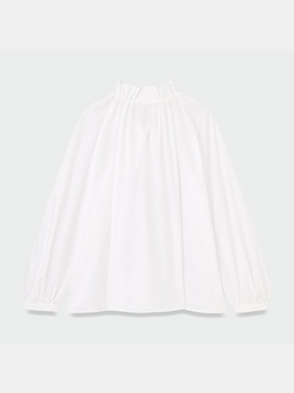 タイプライターギャザーブラウス（長袖）