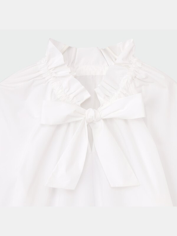 タイプライターギャザーブラウス（長袖）