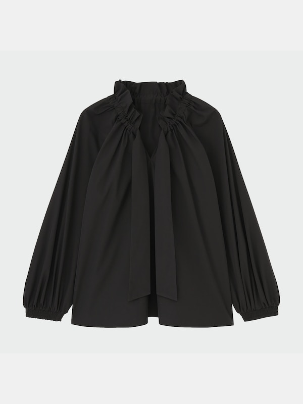 タイプライターギャザーブラウス（長袖）