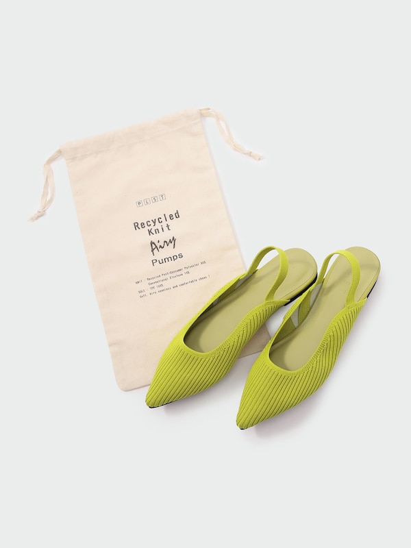 リサイクルニットエアリースリングバックシューズ