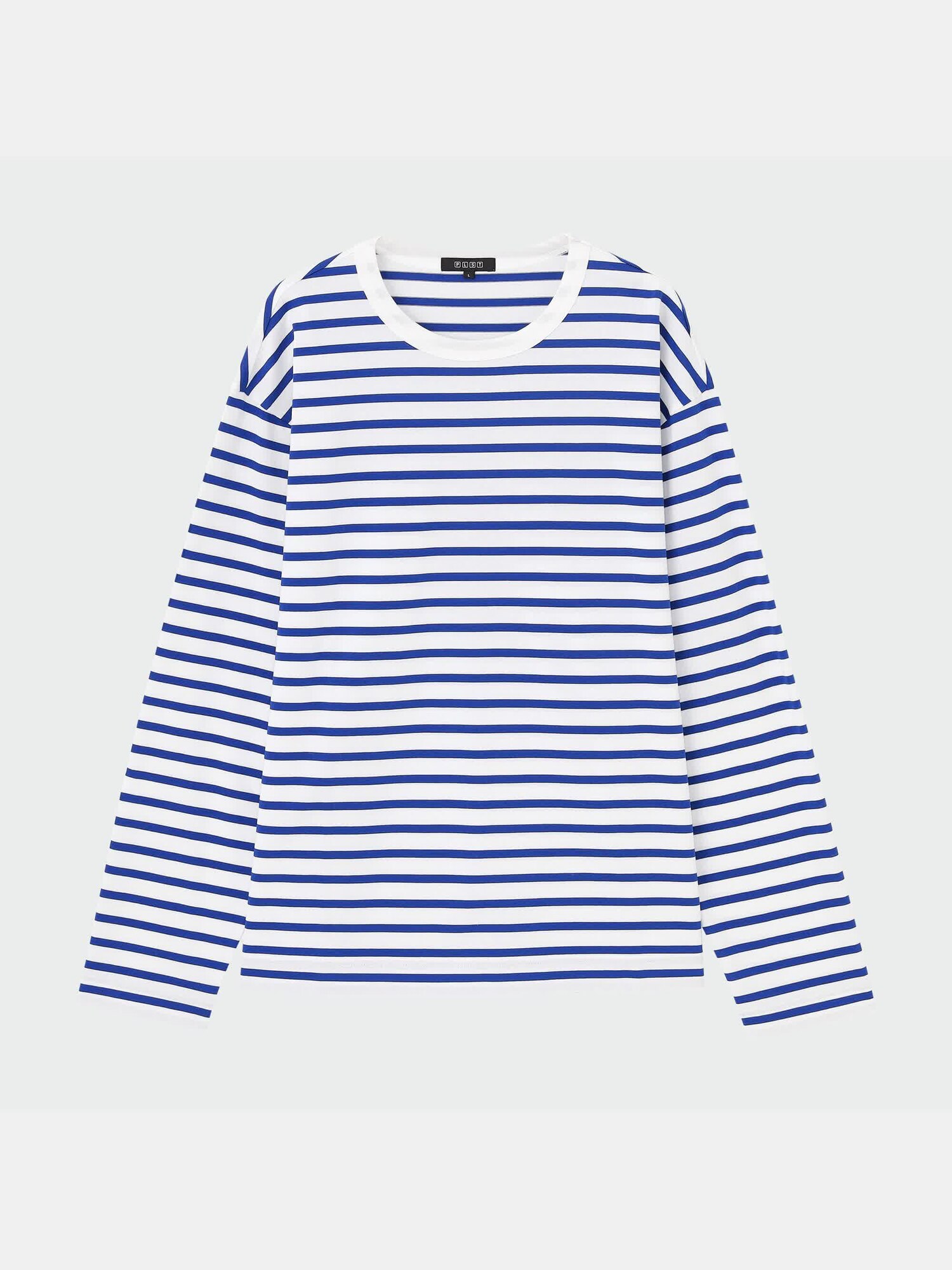 PLST(プラステ)公式 | ボーダークルーネックTシャツ（長袖）