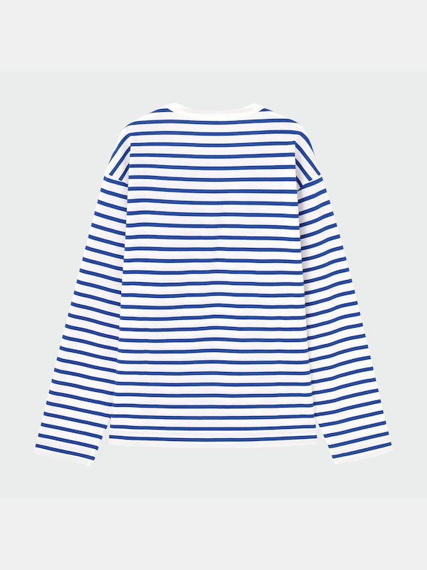 ボーダークルーネックTシャツ（長袖）