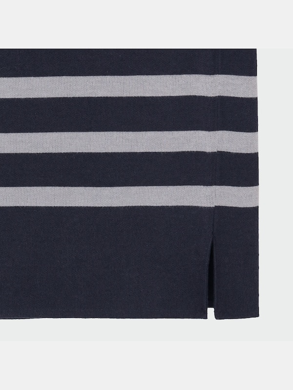 パネルボーダークルーネックセーター