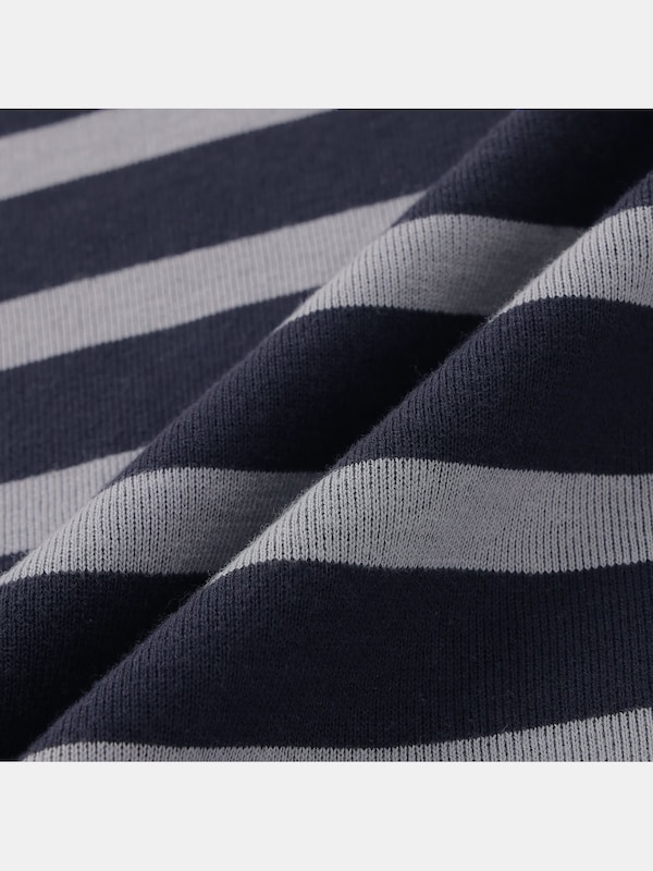 パネルボーダークルーネックセーター