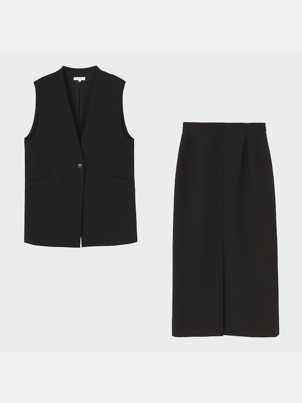 ジレスカートセットアップ