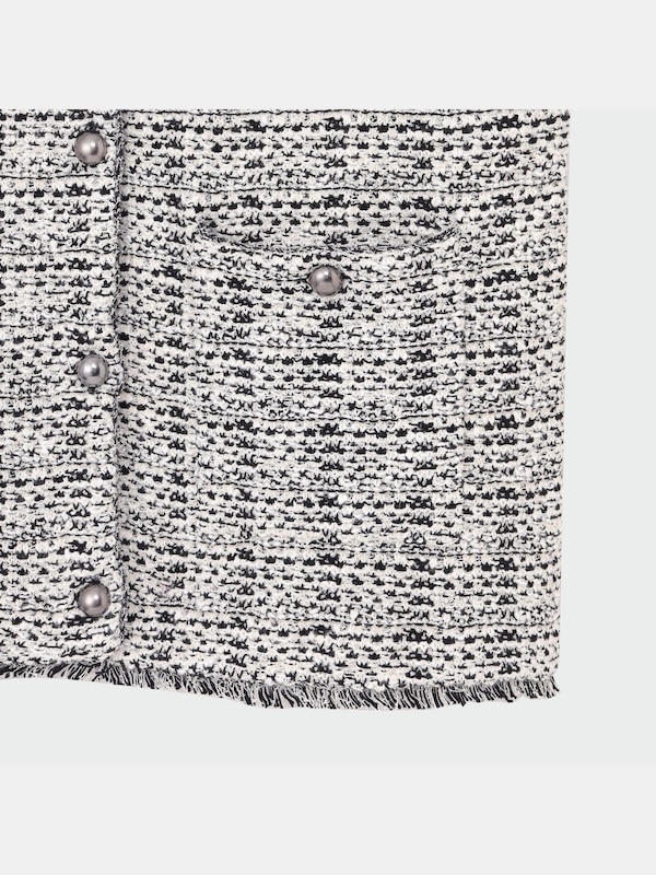 ツイードニットベスト