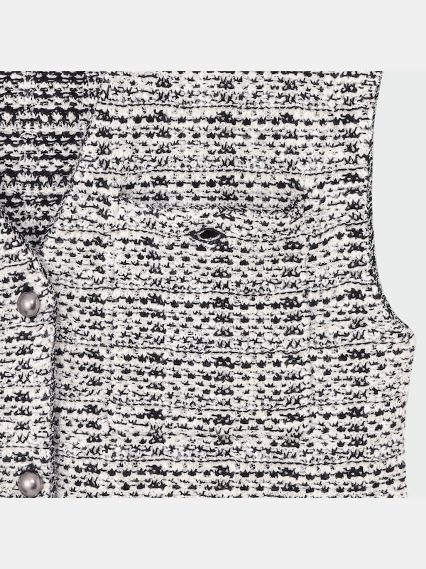 ツイードニットベスト