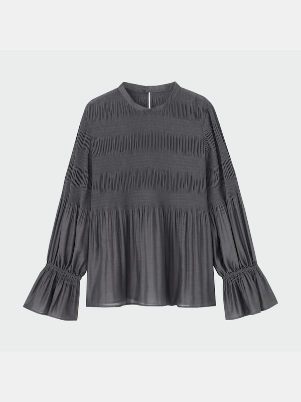 マジョリカプリーツブラウス（長袖）