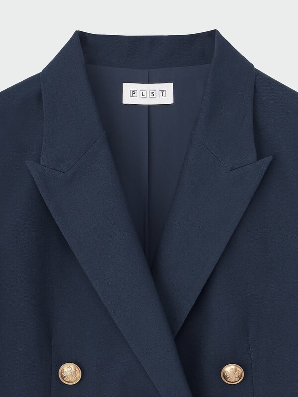 コットンブレンドオックスダブルジャケット