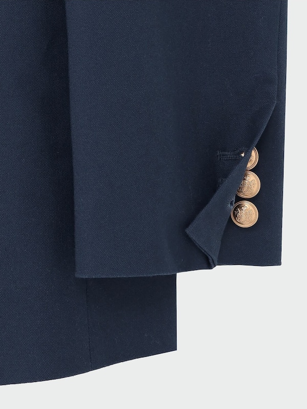 コットンブレンドオックスダブルジャケット