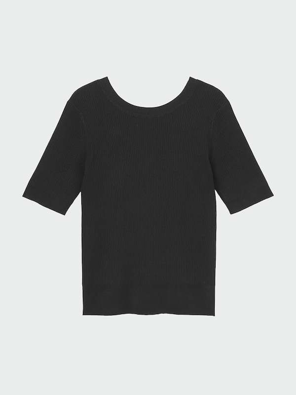 UVカットレーヨンブレンド2WAYセーター（半袖）