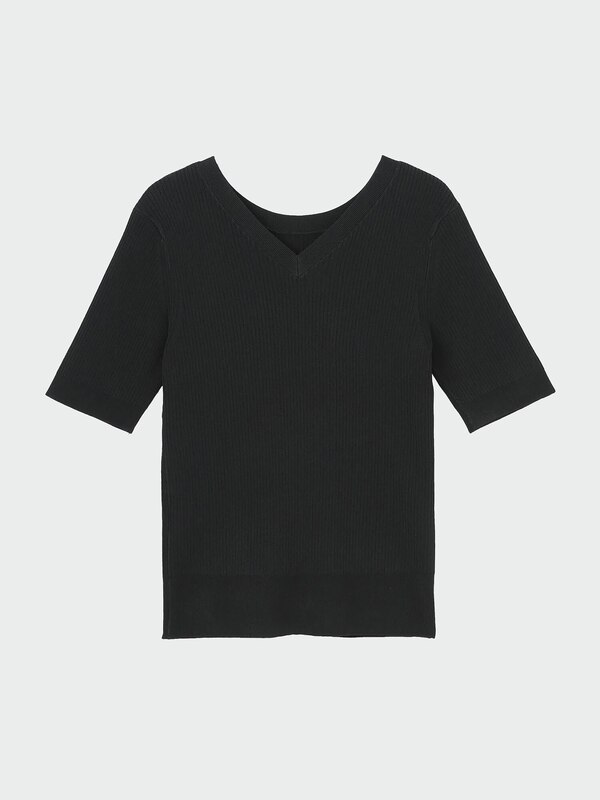 UVカットレーヨンブレンド2WAYセーター（半袖）