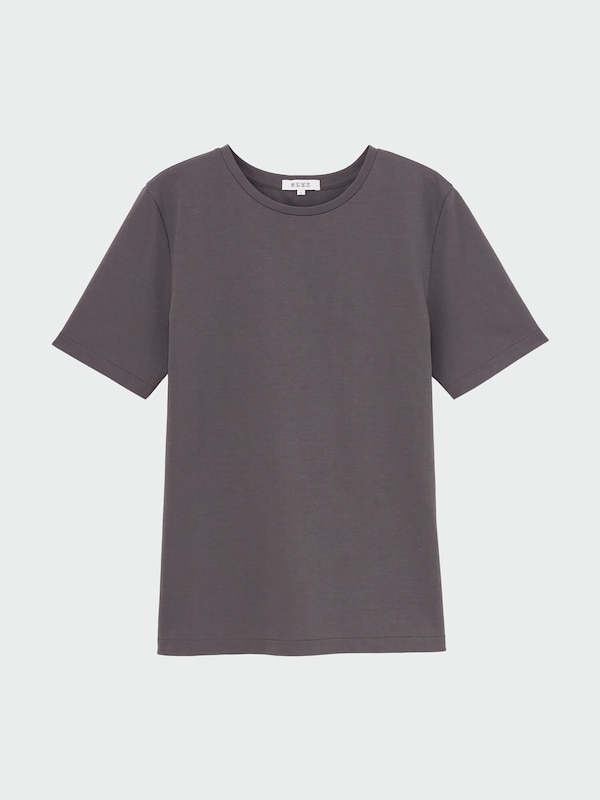 シルキーコットンブレンドコンパクトTシャツ（半袖）