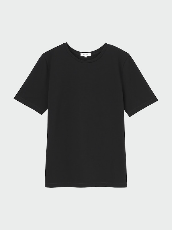 シルキーコットンブレンドコンパクトTシャツ（半袖）