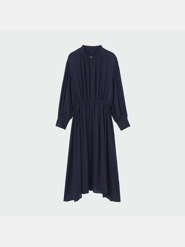 ドロストギャザーワンピース（長袖）/着丈112.0～119.0cm