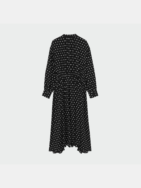 ドロストギャザーワンピース（長袖）/着丈112.0～119.0cm