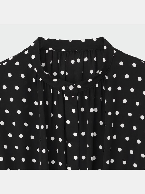 ドロストギャザーワンピース（長袖）/着丈112.0～119.0cm