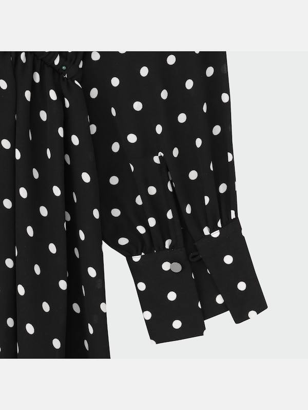 ドロストギャザーワンピース（長袖）/着丈112.0～119.0cm