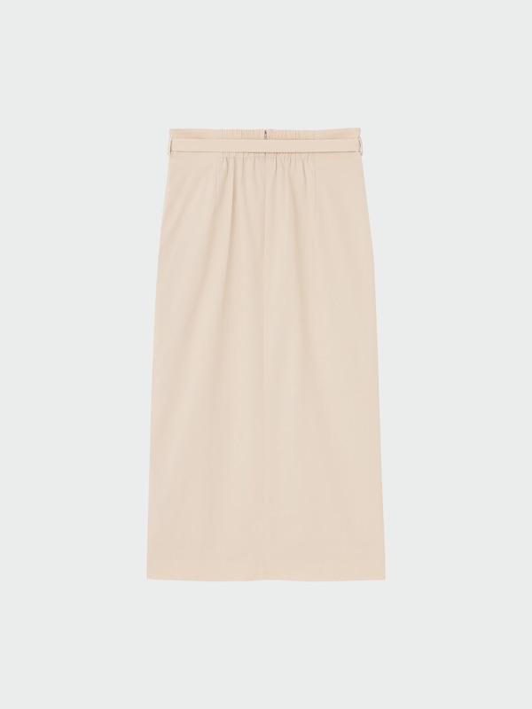 ハイストレッチリネンミックスナロースカート