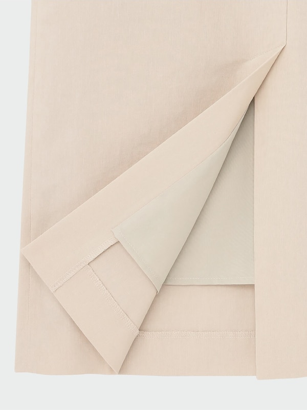 ハイストレッチリネンミックスナロースカート