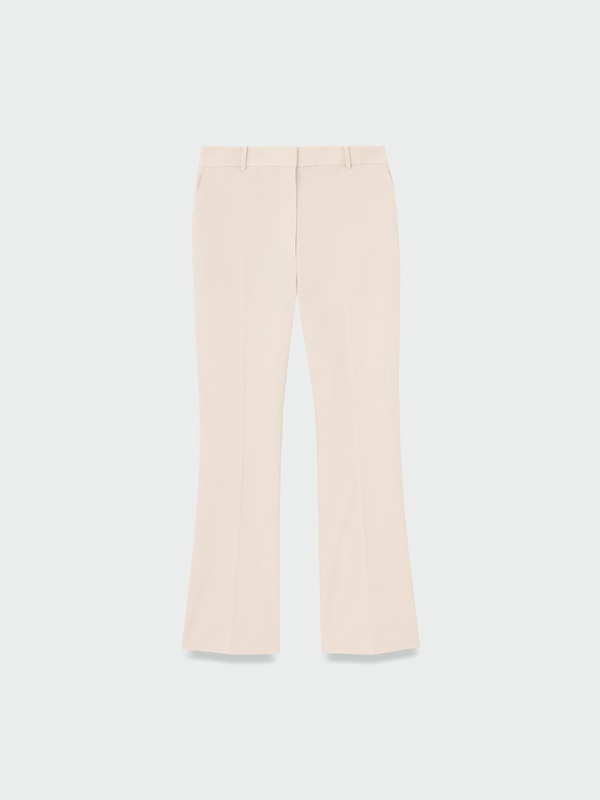 ハイストレッチリネンミックススティックフレアパンツ