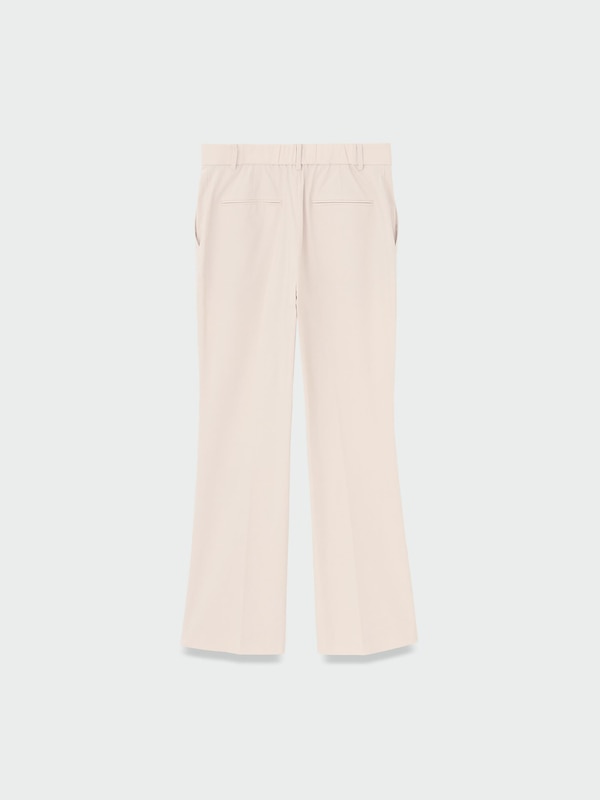 ハイストレッチリネンミックススティックフレアパンツ