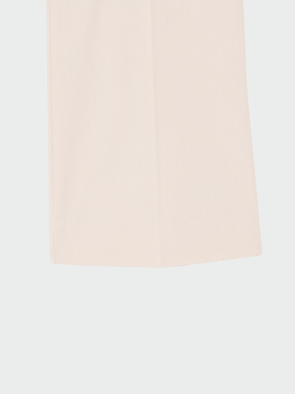 ハイストレッチリネンミックススティックフレアパンツ