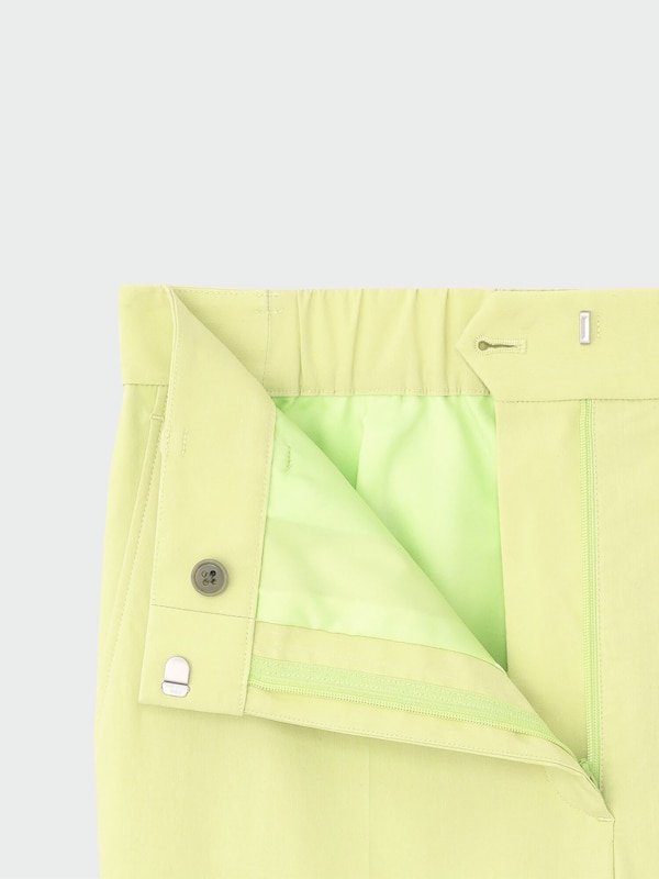 ハイストレッチリネンミックススティックフレアパンツ