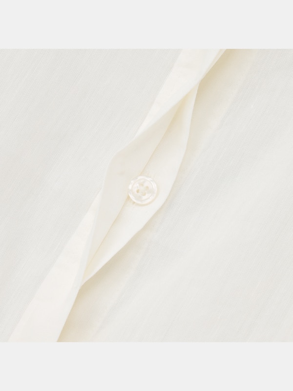 リネンブレンドオーバーサイズシャツ（長袖）