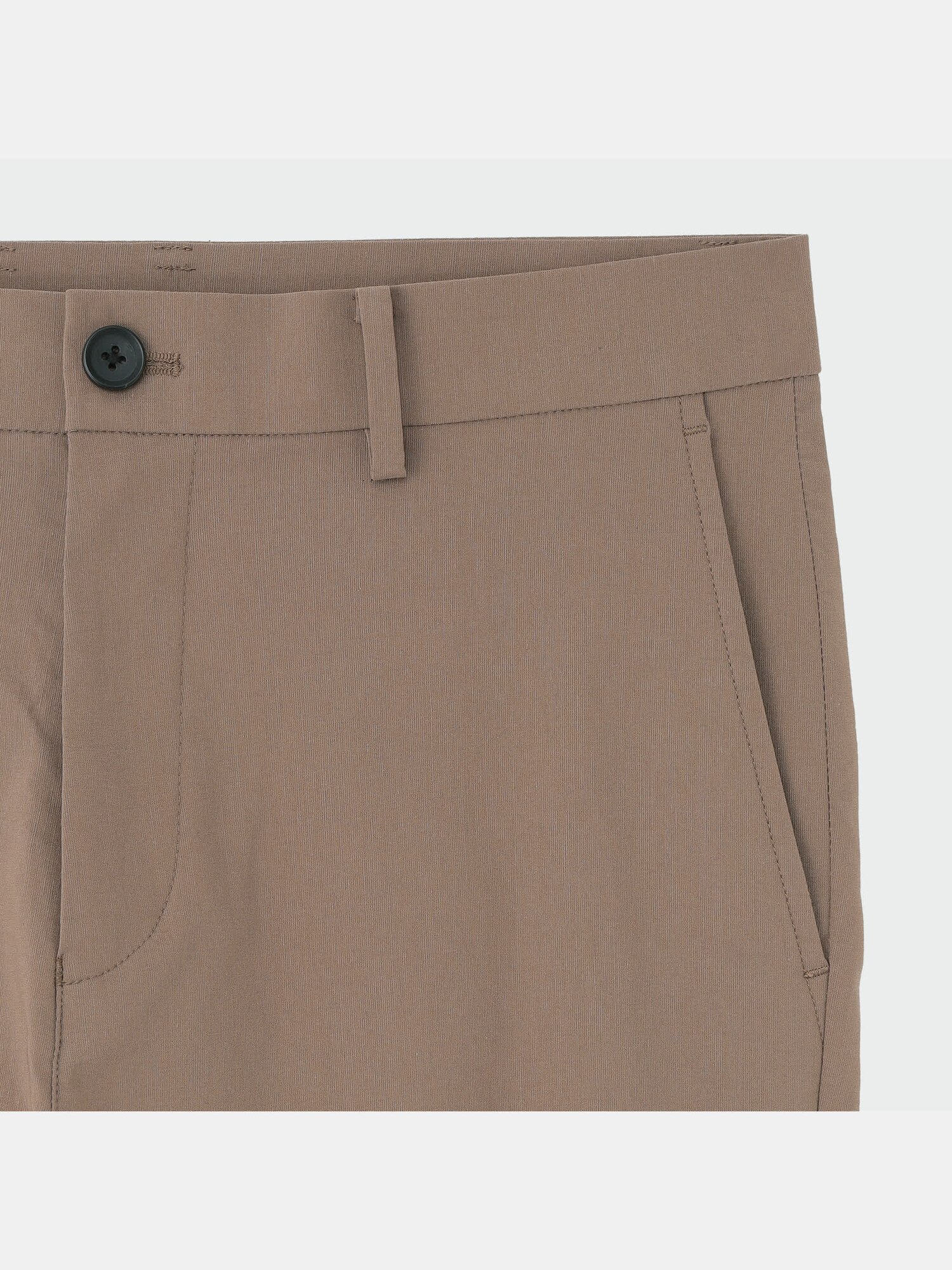 PLST プラステ 新品 ベルト付き テーパード パンツ キャメル L PLST(プラステ)公式 | トリアセブレンドテーパードパンツ