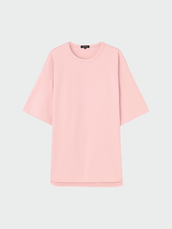 ストレッチコットンブレンドラウンドテールTシャツ（半袖）