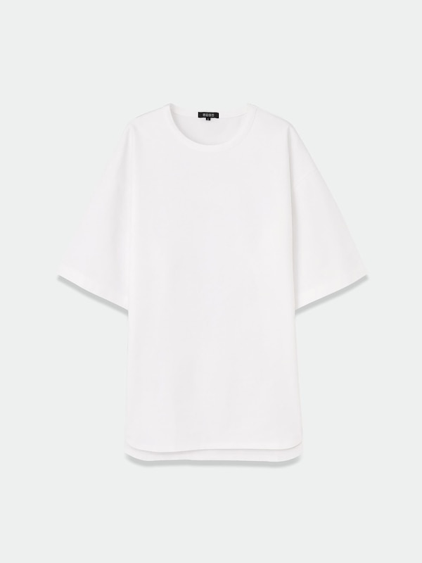 ストレッチコットンブレンドラウンドテールTシャツ（半袖）