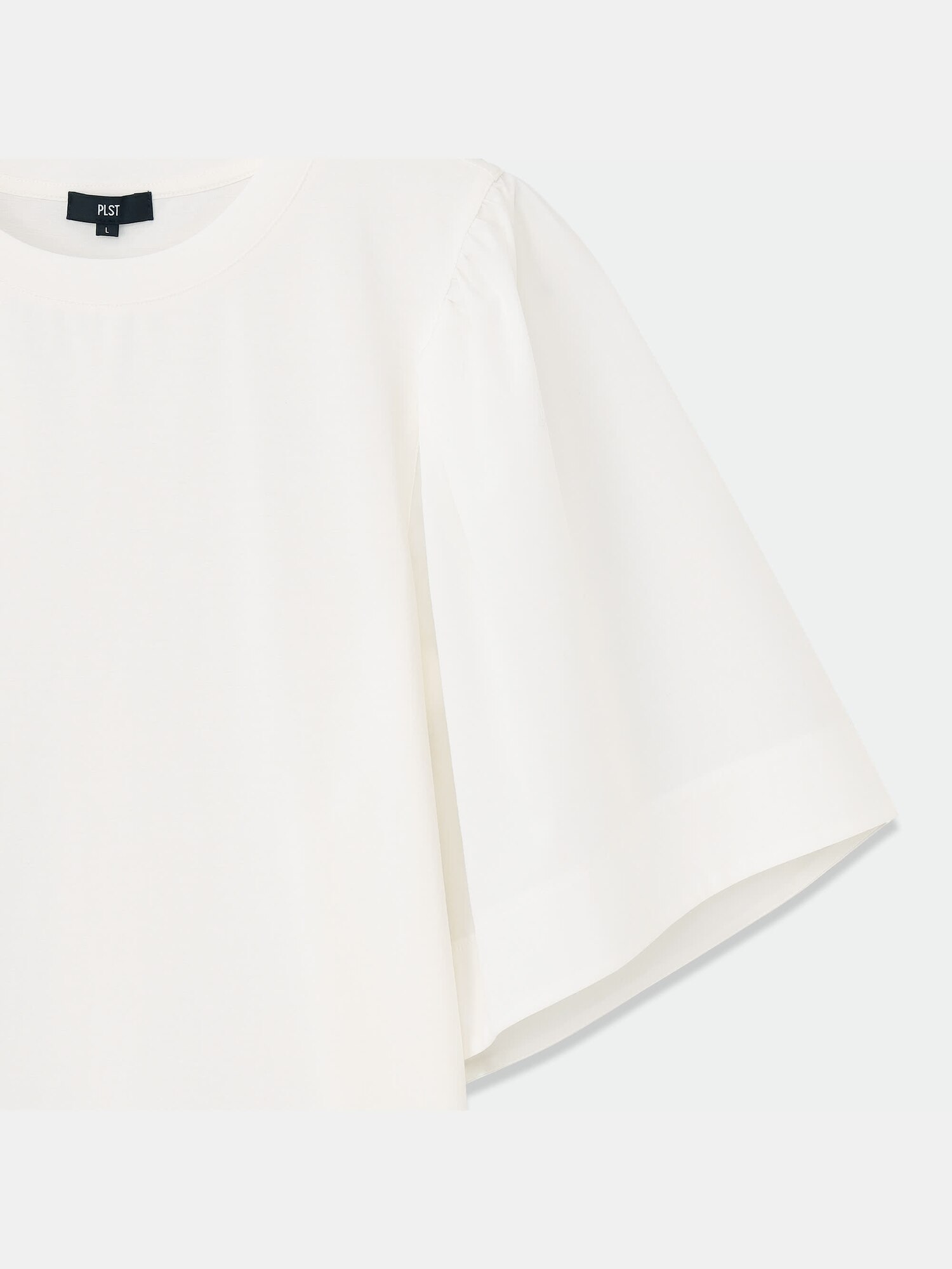 PLST(プラステ)公式 | ファブリックコンビフレアスリーブTシャツ