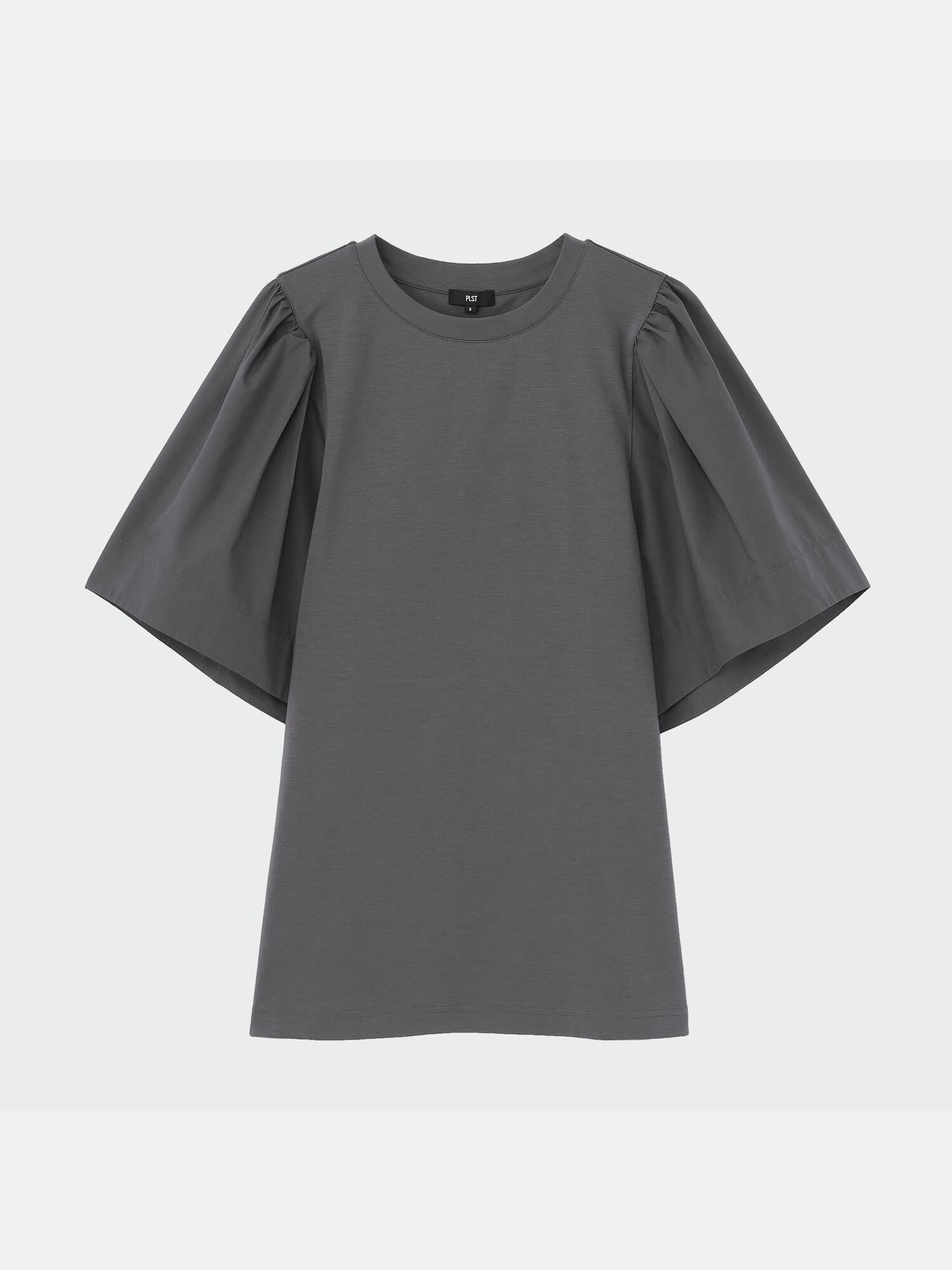 PLST(プラステ)公式 | ファブリックコンビフレアスリーブTシャツ