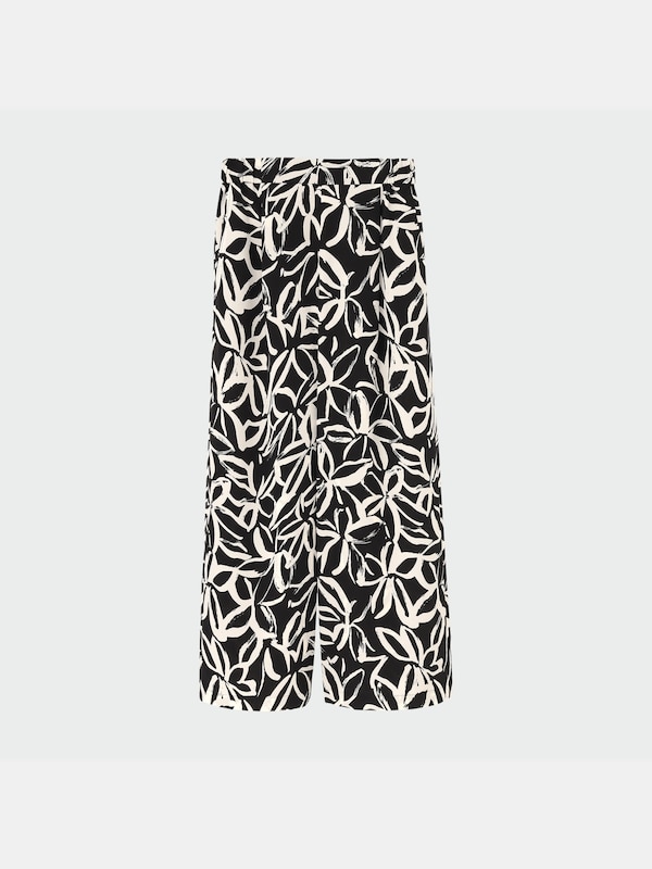 フラワープリントフルイドワイドパンツ