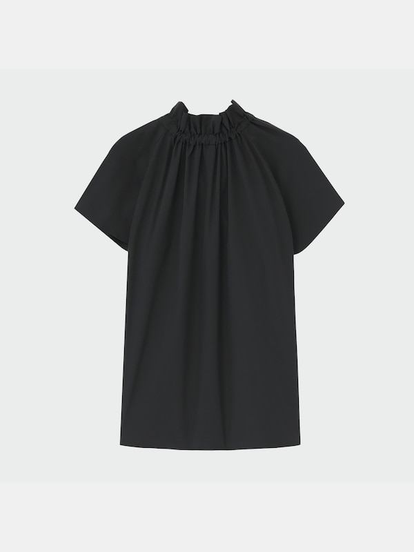 タイプライターギャザーブラウス（半袖）