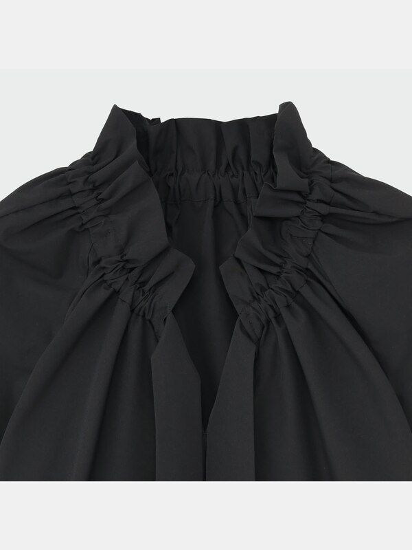 タイプライターギャザーブラウス（半袖）