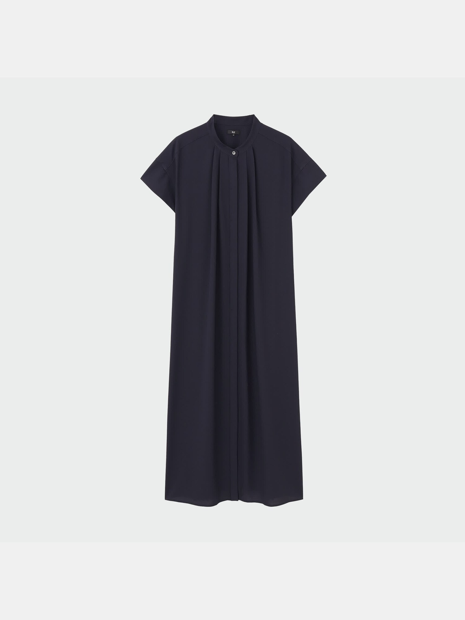 PLST(プラステ)公式 | 【丈短め】バックプリーツシャツワンピース（半袖）