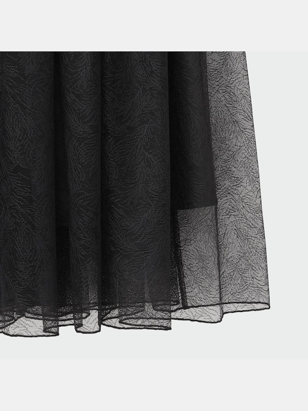 チュールレースティアードスカート