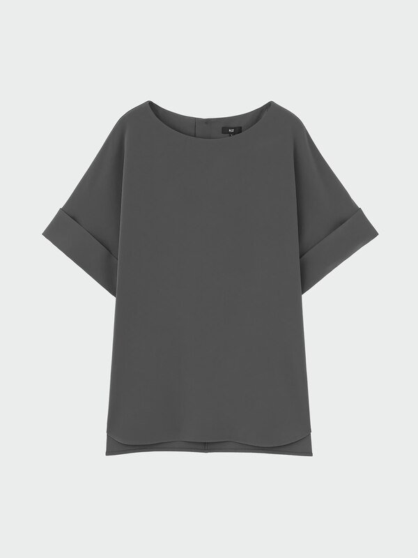 ダブルカフスTブラウス（半袖）