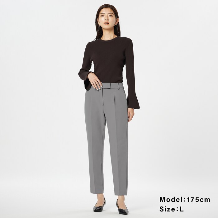 PLUS STYLEテーパードパンツ（ウォームリザーブ）（丈長め）