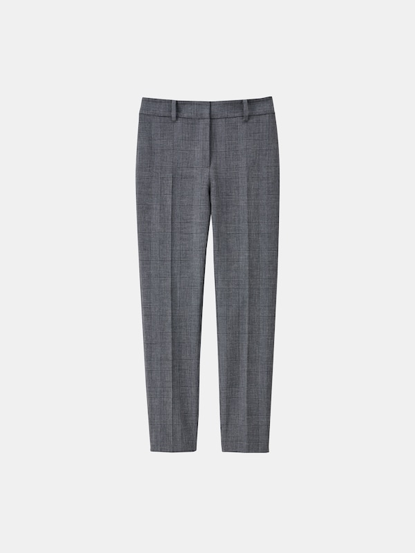 【丈長め】スティックパンツ（ウォームリザーブ）チェック