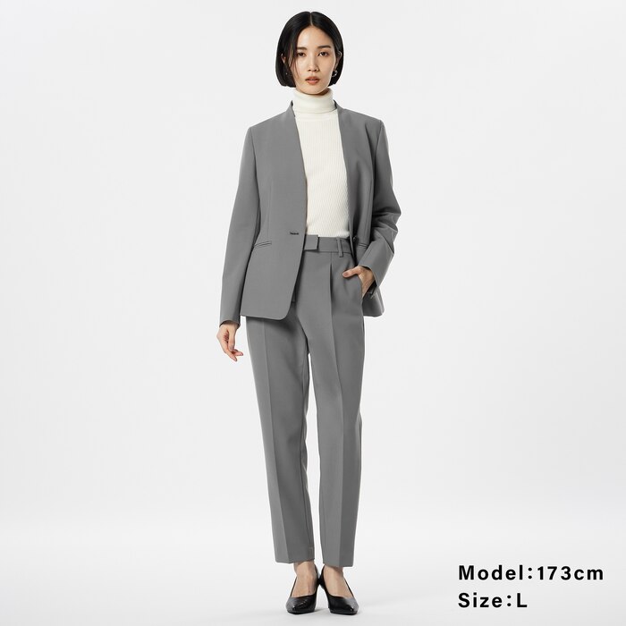 PLUS STYLEテーパードパンツ（ウォームリザーブ）