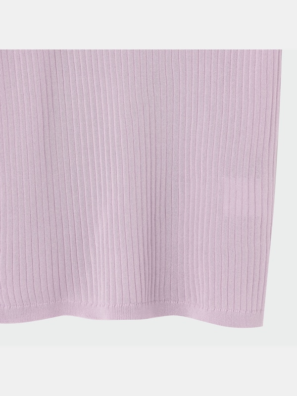 シアーハイネックニット（5分袖）