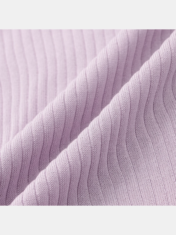 シアーハイネックニット（5分袖）