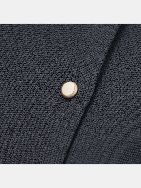 UVカットメタルボタンショートカーディガン（マシンウォッシャブル/UVカット機能）