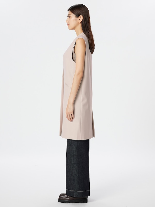 テックツイルカラーレスジレ