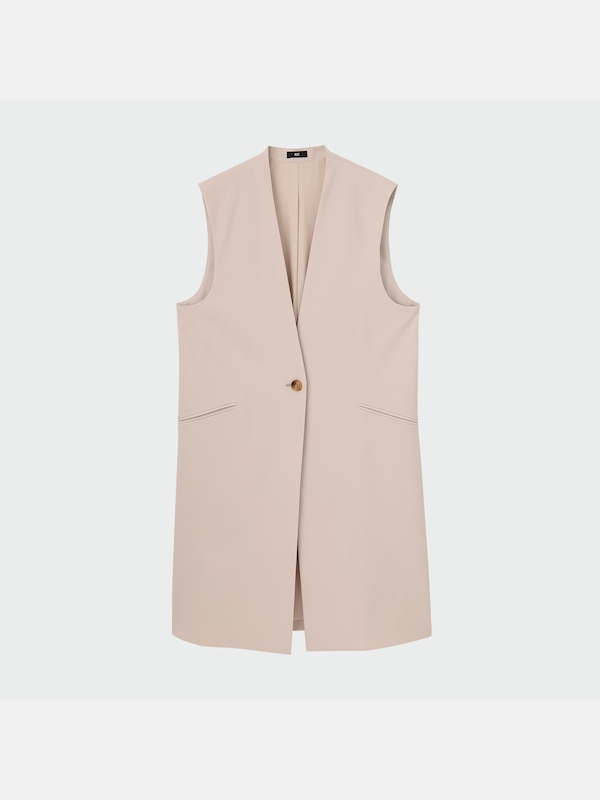 テックツイルカラーレスジレ