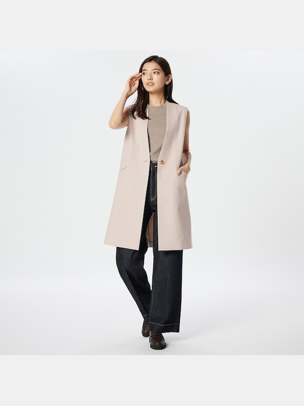 テックツイルカラーレスジレ