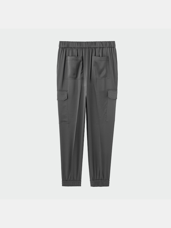 サテンスリムカーゴパンツ